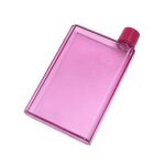 301 - 400ml - rose - bouteille d'eau plate en papier, sans bpa, livre transparent, portable, bloc - notes, ...