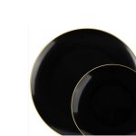 32 assiettes classic collection noir or