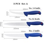 3pcs set a - couteau a désosser en acier inoxydable, pour chef de cuisine, couteau de boucher, outils ... 3pcs set a - couteau a désosser en acier inoxydable, pour chef de cuisine, couteau de boucher, outils ...