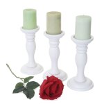 3x chandelier t361, style shabby, 24cm blanc laqué 3x chandelier t361, style shabby, 24cm blanc laqué