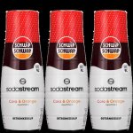 3x sirop pour sodastream schwip cola orange