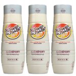 3x sodastream schwip cola orange sirop sans sucre 440ml pour eau gazeuse et saturateur