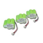 3x vhbw® nimh batterie de remplacement 3300mah (6v) comme lp43sc3300p5 pour ecovacs deebot, cod et hoover ... 3x vhbw® nimh batterie de remplacement 3300mah (6v) comme lp43sc3300p5 pour ecovacs deebot, cod et hoover ...