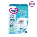 3x4 sacs aspirateurs + 1 filtre sortie d'air a dcouper - y50 - tornado, glenan, goblin