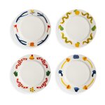4 assiettes en porcelaine 22cm haines - &klevering
