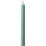 4 bougies flambeaux rustique 25cm 10h celadon