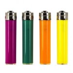 4 briquets jetables a pierre atomic neon