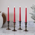 4 chandelles truglow rouge tlcommandes