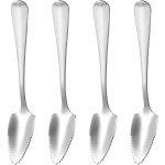 4 pcs cuillère a pamplemousse en acier inoxydable en dents de scie pamplemousse pastèque cuillère a dessert ... 4 pcs cuillère a pamplemousse en acier inoxydable en dents de scie pamplemousse pastèque cuillère a dessert ...
