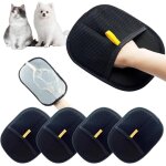 4 pcs gants d'�pilation, gants de soin double face pour chiens et chats, anti - statique pour les canap�s ...