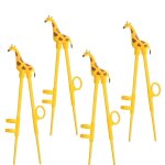 4 pi�ces baguettes pour enfants, aide aux baguettes d'apprentissage pour les enfants, baguettes d'entra�nement ...