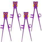 4 pi�ces baguettes pour enfants, aide aux baguettes d'apprentissage pour les enfants, baguettes d'entra�nement ...
