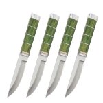 4 pices - jaswehome ensemble de couteaux de cuisine opaques polyvalents en acier inoxydable 3cr13, couteau ...