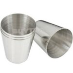 4 pi�ces / lot 35ml verre a boire en acier inoxydable verres a liqueur tasses vin bi�re whisky tasses ...