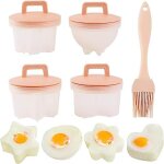 4 pices oeufs pochs chaudire a oeufs, sans bpa, chaudire a oeufs, coquetier, pocheuse a oeufs avec ...