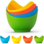4 pièces pocheuses a ¿ufs en silicone, tasses a pocher en matériau de qualité alimentaire sans bpa, ... 4 pièces pocheuses a ¿ufs en silicone, tasses a pocher en matériau de qualité alimentaire sans bpa, ...