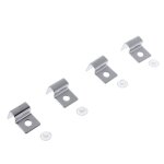 4 pi�ces support de baril de filtre de couvercle fixe d'aquarium de poisson en acier inoxydable