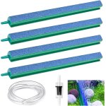 4 pices bulleur aquarium, 30cm diffuseur air aquarium avec clapet anti - retour tuyau a bulles pierre ...