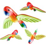 4 pi�ces perroquet gonflable, jouet gonflable pour piscine pour perroquets, parrot ballon, pour jouet ...