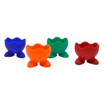 4 pièces séries coquetier en silicone souple coloré oeuf a la coque coupe de service plateau a oeufs ... 4 pièces séries coquetier en silicone souple coloré oeuf a la coque coupe de service plateau a oeufs ...