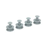 4 roulettes panier suprieur d'origine lave - vaisselle (481252888113 nilfisk bauknecht ignis kitchenaid ...