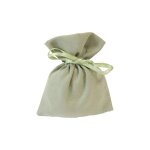 4 sachets tissu facon peau peche 10x8cm eucalyptus