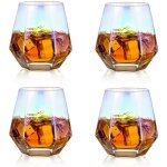 4 verres a whisky g�om�triques inclin�s ¿ diamant 50
