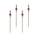 40 piques apero red pearl 7 cm