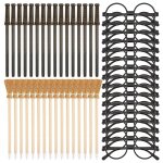 48 pices crayon balai de sorcire et baguettes crayons et lunettes avec cadre rond sans lentilles, ...
