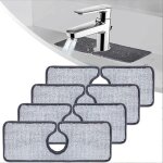 4pcs tapis absorbant pour robinet de cuisine, protection contre les eclaboussures d'�vier, tapis absorbant ...