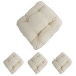 4x coussin dublin, coussins de chaise, 43x41x3cm cr�me
