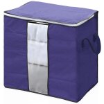 Intirilife 4x sacs de rangement en gris - 90l - bo�te d'organisation, pliable pour les v�tements, les ...