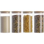4x1300ml pots de rangement alimentaire conservation en verre borosilicate avec couvercle hermétique (10x20cm) ... 4x1300ml pots de rangement alimentaire conservation en verre borosilicate avec couvercle hermétique (10x20cm) ...