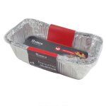 Paris prix - lot de 5 barquettes aluminium  couvercle  1l gris