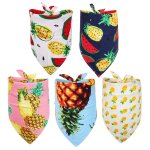 5 pi�ces bandanas pour animaux de compagnie bandana pour chien d'�t� echarpe pour chien hawa�en bavoirs ...