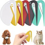 5 pieces knotting comb for cats and dogs - open knot comb for pet - hair bow cutter - grooming knife ...