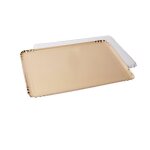 5 plats traiteur dores 19 x 28 cm