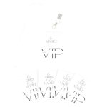 5 portes - carte vip la mariee 8x10. 5cm blanc