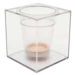 5 pouces transparent auto arrosage pot pont planteur pot de fleurs maison aquarium