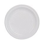 50 assiettes plastique reutilisable 17cm blanc
