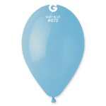 50 ballons latex bleu bebe 30cm