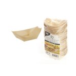 50 barquettes amuse - bouches bois 8. 5x5. 5cm naturel