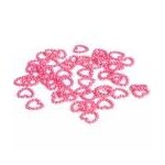 50 coeurs en plastique pour d�coration