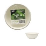 50 coupelles canne a sucre bio �11. 2cm 20cl blanc
