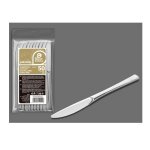 50 couteaux reutilisables 20cm argent