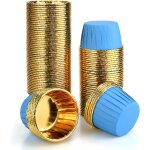 50 pices caissettes cupcake (bleu) en papier, cupcake d'aluminium antiadhsif, tasses de cuisson jetable ...