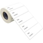 500 etiquettes alimentaires rfrigrateur conglateur rappel rsistant a l?huile d?eau en rouleau avec ...