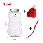 500ml - 1 set c - tasse en plastique bonhomme en pain d'pice cratif pour enfants, cadeaux de nol, ...