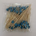 50pcs pics a cocktail tete de mort cueillette de fruits fourchette a fruits, bleu