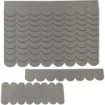 53pcs mini self - adhesive waterproof roof shingles for nesting box roofs, hutches and mailboxes (grey) ...